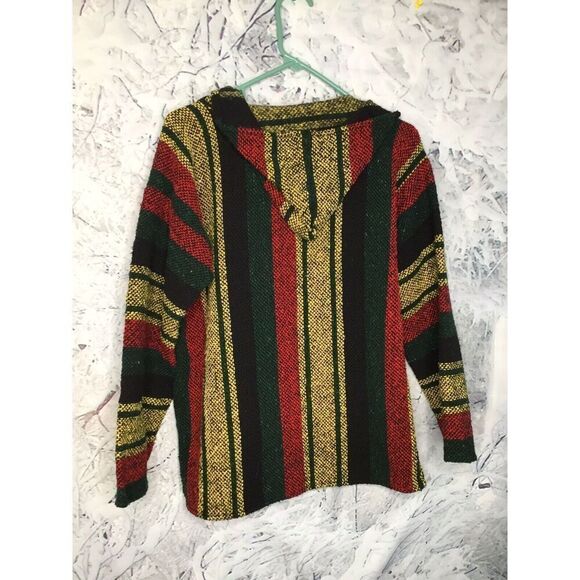 Artesanias Cuamatzi Women’s Medium Rug Baja Hoodie Boho Mexican Art Top - Picture 10 of 12